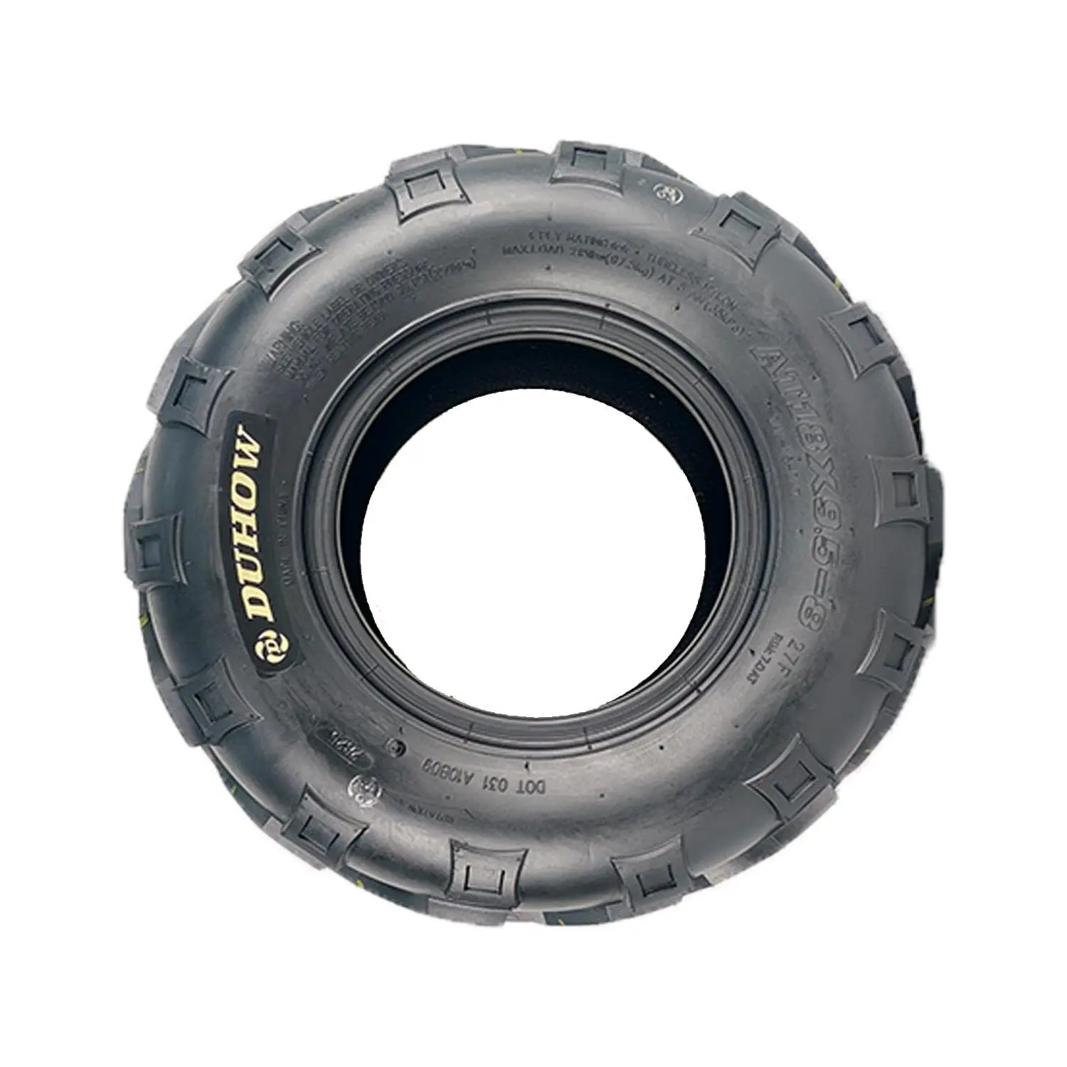 Heavy-Duty Deep Step ATV Tires, Set of 2, All Terrain Tubeless Off-Road Tires for Quad UTV, Reinforced Sidewall, Fits 10x5.5" Rims, 330 lbs Max Load