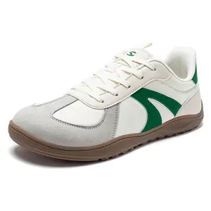 HOBIBEAR Barefoot Shoes Wide Casual Lace Up Retro Fashion Sneakers for Women Men