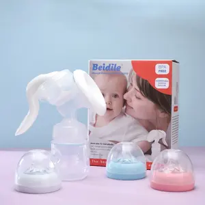 2-In-1 Manual Breast Pump with 150ML Baby Bottle, Small Portable Travel Breast Pump for Breastfeeding, Milk Catcher, Baby Feeding Bottle Pumps & Accessories