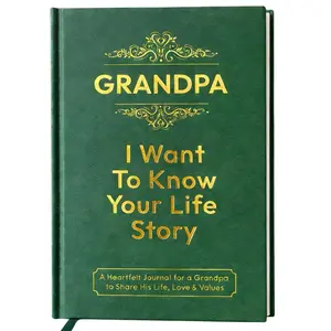 Fathers Day Gifts Grandpa I Want to Know Your Life Story Journal Hardcover Sentimental Gifts for Men Perfect for Birthday Thanksgiving Day Fathers Day & Christmas