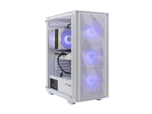 MEK AI-Enhanced Gaming PC Desktop Computer - NVIDIA GeForce RTX 5060 8GB, AMD Ryzen 5 9600X Up 5.4GHz, 16GB RGB DDR5, 1TB NVME M.2 SSD, 650W 80+ GOLD PSU, WiFi, Windows 11 Home