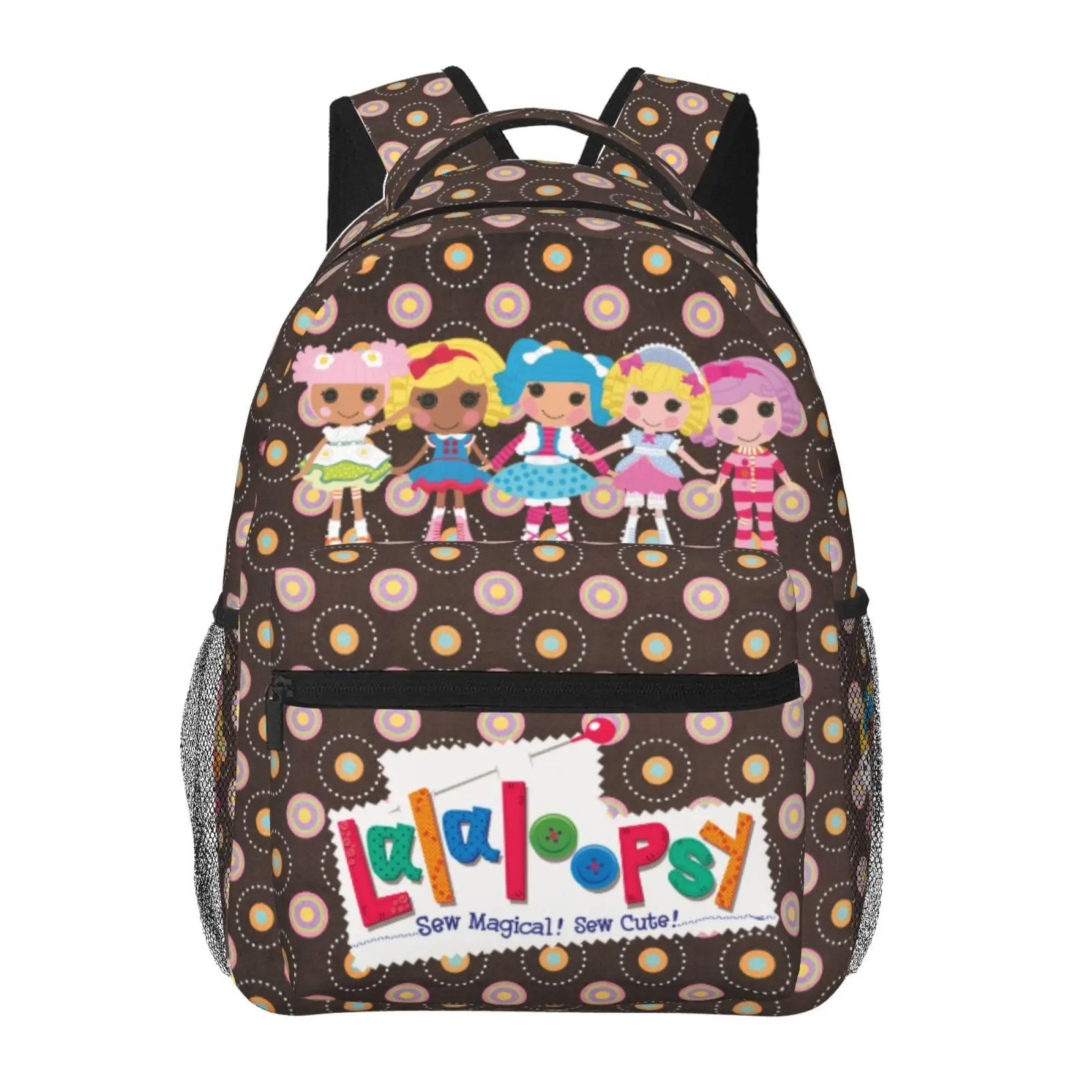 Lalaloopsy Kids Backpack for Boys Girls We're Lalaloopsy Netflix Daypack MGA Lalaloopsy Durable School Bag for Commuting, Daycare & Outdoor Play