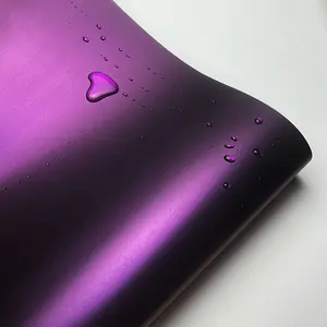 PET Ultra Matte Ghost Black Purple Metallic Car Vinyl Wrap Film With Air Release Self Adhesive DIY Motorcycle Bicycle Decoration Sticker Decal, Sticker For Cars