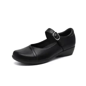 Athlefit Mary Jane Flats for Women Dressy Ballet Flats Shoes Comfortable Round Toe Buckle Work Flat Shoes Footwear Girl