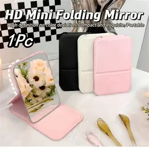 Portable Foldable Pocket Mirror, Travel & Makeup, Mini HD Anti-Scratch, Handheld Compact Mirror, Business Travel, Gym, Makeup, Portable Folding Mirror