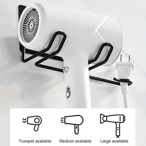Wall Mounted Rack Organizer Hair Straightener Dryer Holder Storage Rack For Bathroom Organizer Storage Box Shelf Accessories
