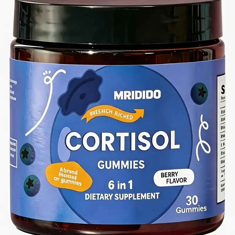 Cortisol gummies - Relieve stress,emotional management, with Rhodiola Rosea, Ashwagandha, Theanine And Magnesium
