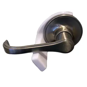 Universal Child Proof Door Lock - No Adhesive Pet Safety Lever Cover for Cats and Dogs - Reusable White Circle Design - Easy Install Home Security - Durable Anti-Scratch Protection adjustable  door  hinge interior door door safety wall hook