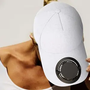 1pc USB Rechargeable Fan Cap for Men & Women - 3-Speed Adjustable Cooling Sun Hat with Long Brim, Lightweight Breathable Design for Outdoor Travel, Camping, Beach - Summer Essentials, Packable Sun Hat, Durable Headgear