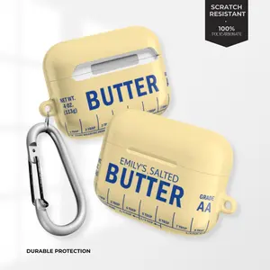 Personalized Salted Butter AirPods Pro Case: Trendy Chef Gift, Funny Practical Gift