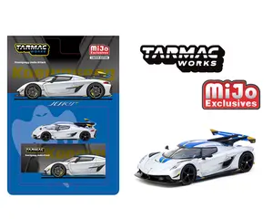 Tarmac Works 1:64 Koenigsegg Jesko Attack Silver Diecast Collectible Model Global64 T64G-TL052-SL