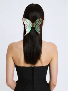 Women's Colorful Butterfly Hair Clips Set, Flower Hair Clip, Acrylic Hair Accessories for Thick Hair, Cute Ladies' Fashion Accessory, Hairpins