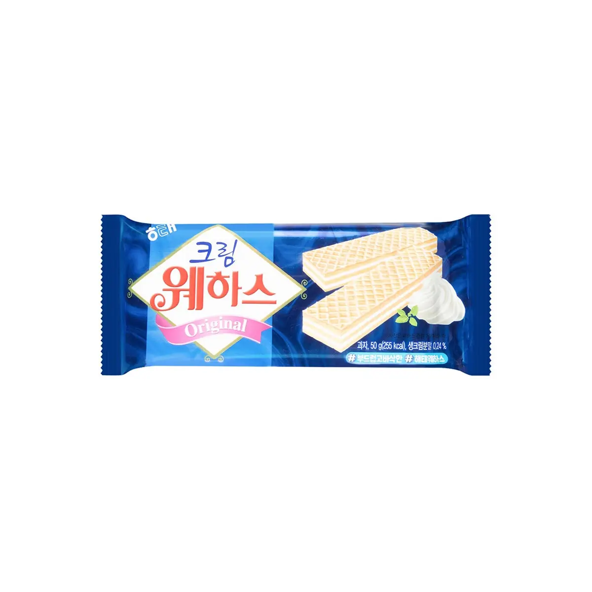 HAITAI White Cream Waffle Cookie 50g