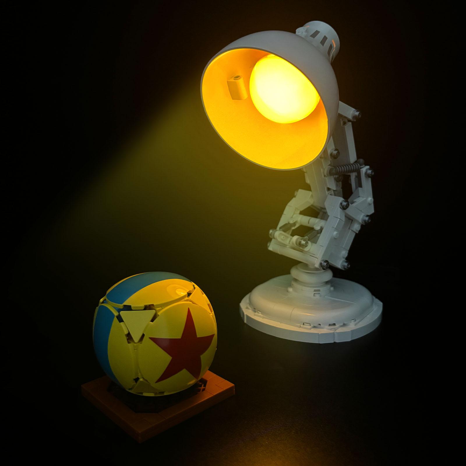 LYBMTWF LED Lighting Kit for LEGO Ideas Series #21357 "Pixar: Luxo Jr." — DIY Light Upgrade Set Building Block Model Lighting— The Perfect Gift for Holidays and Birthdays (Model Not Included)