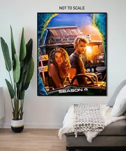 OBX Season 4 JJ and Kiara Poster, Movie Poster, Wall Art, Home Decor - UNFRAMED