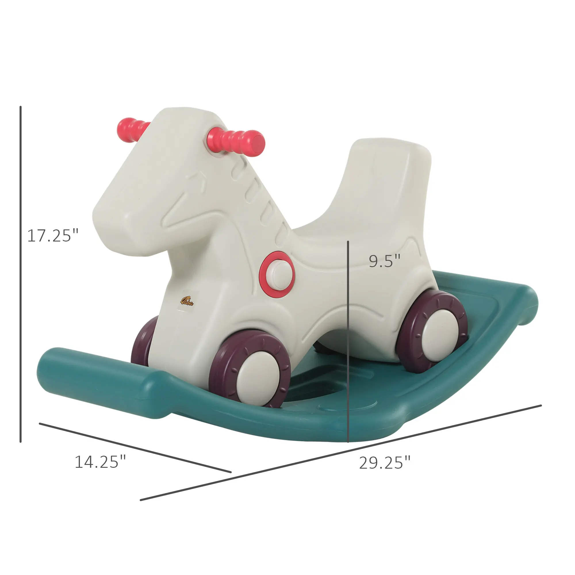2-in-1 Sliding Car&Horse Gray