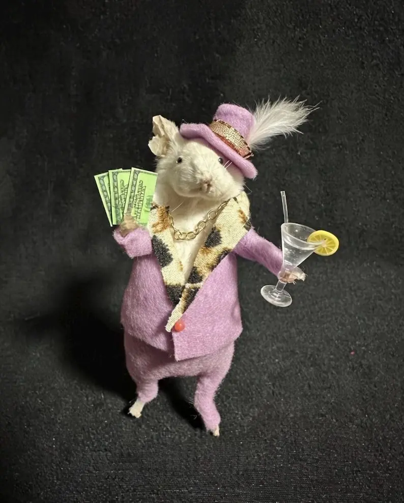 Taxidermied Pimp Mouse