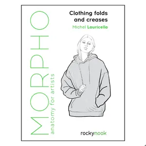 Morpho: Clothing Folds and Creases - Anatomy for Artists (Morpho Anatomy for Artists, 8) - Pocket-Size Exposed Fashion Design Realistic Drawing Paperback Book