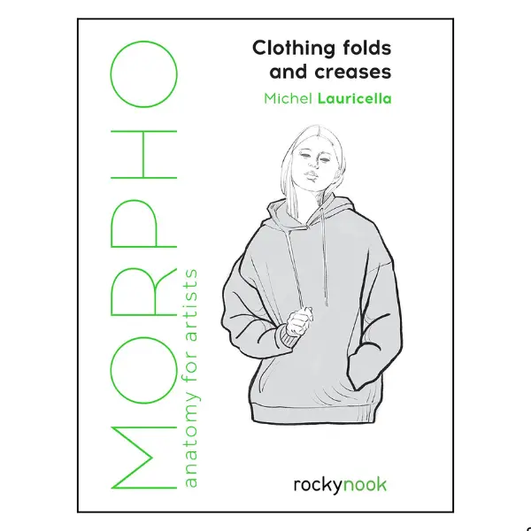 Morpho: Clothing Folds and Creases - Anatomy for Artists (Morpho Anatomy for Artists, 8) - Pocket-Size Exposed Fashion Design Realistic Drawing Paperback Book with Drawing Ideas