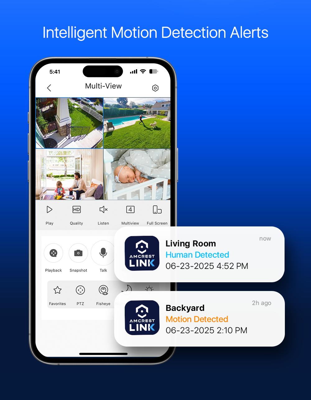 Amcrest Link 4MP WiFi Camera AL-P401W with Human Detection, Motion-Tracking, 2-Way Audio, 30ft Night Vision, Built-in Siren, Safety Monitoring Amcrest Link 4MP WiFi Camera AL-P401W with Human Detection, Motion-Tracking, 2-Way Audio, 30ft Night Vision, Built-in Siren, Safety Monitoring