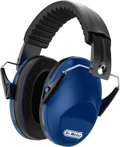 Ear Muffs for Noise Reduction: SNR27.4 Noise Cancelling Headphones for Kids with Adjustable Headband, Hearing Protection Earmuffs for Monster Truck, Fireworks and Kids Autism, Dark Blue