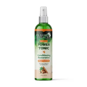 Classic Curlz Power Tonic 8oz Organic Aloe Leaf Juice Alcohol Free Haircare for Adults Unisex