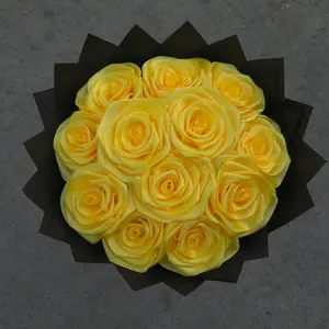 Yellow Roses Eternal rose Bouquet rosas amarillas flores rosas Flowers arrangement gift decor Decorative Room regalo Plants
