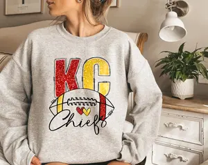 Kansas City Sweatshirt, Trendy Kansas City Fan Shirt, Football Crewneck, Kansas City Hoodie, Game Day Sweater, Chiefs Jersey Sweater