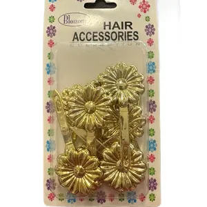 Blossom Hair Accessories Collection Flower Barrettes - Elegant Flower Design for Versatile Hair Styling