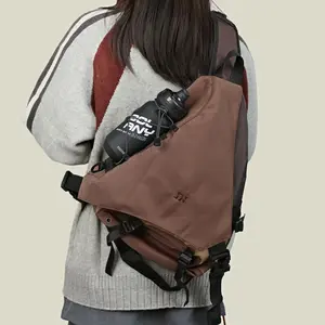 High-style, mountain-inspired outdoor retro water-resistant commuter cycling sports bow & arrow  - lightweight crossbody shoulder  underarm bag gift