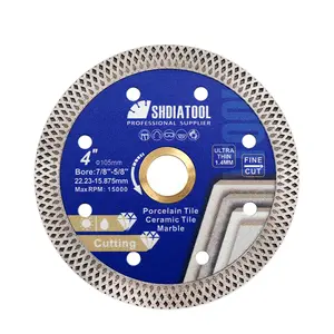 SHDIATOOL 4.5”/5“ Diamond Saw Blade for Cutting Tile Porcelain Ceramic Granite Marble Brick ceramic stone