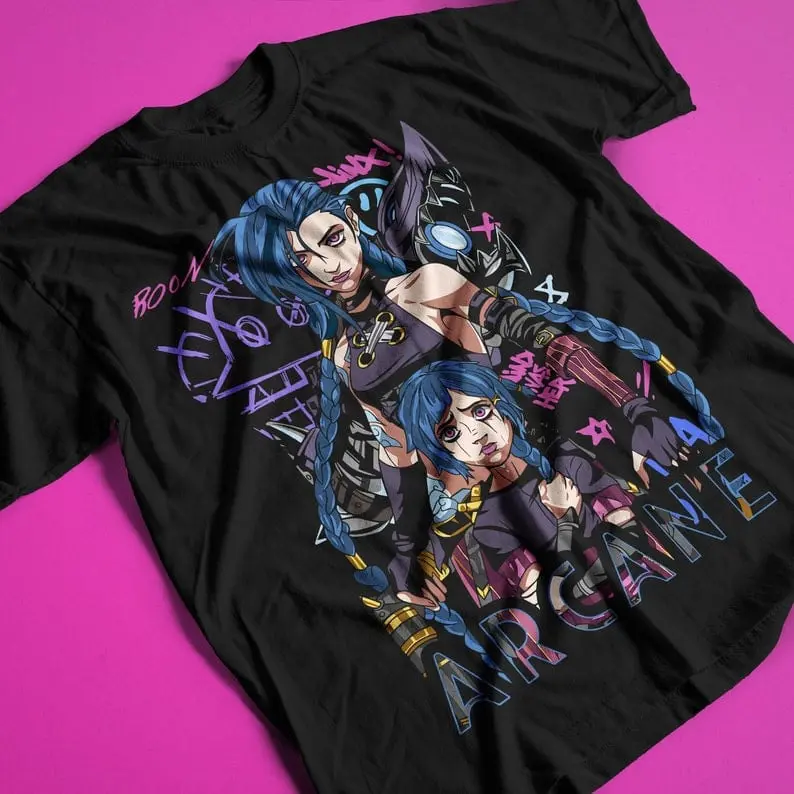 Jinx Arcane T-Shirt | Gaming Shirt | LOL Shirt