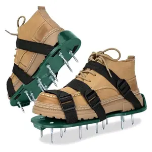 Lawn Aerator Spike Shoes Grass Aerator Shoes Aerating Shoes For Lawn Heavy Duty Lawn Aerator Shoes Adjustable Garden Aerator Shoe Spikes Walk And Aerate Lawn