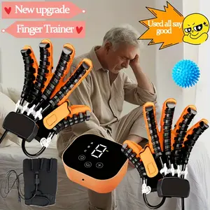 Healthcare Finger upgraded Rehabilitation robot glove, Training Gloves, finger trainers Tool, arthritis gloves, tendon sheathitis gloves, mouse hand, cerebral palsy, hemiplegia, stroke patients suitable, hand exerciser ideal gift finger exerciser