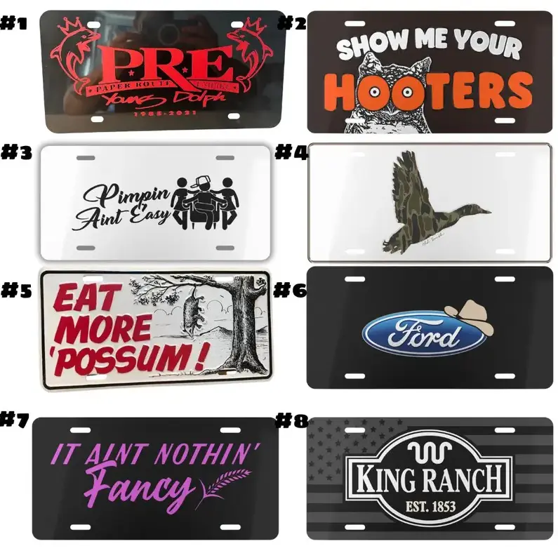 [VINTAGE FUNNY] Retro Novelty License Plate, Aluminum Front Car Tag, Classic Truck Decor Gift