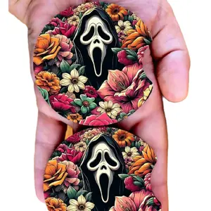 Ghostface flower Car Coasters