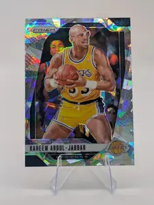 2024 Panini Prizm Silver Cracked Ice Kareem Abdul-Jabbar Legends #297 - Los Angeles Lakers - New Pack Fresh