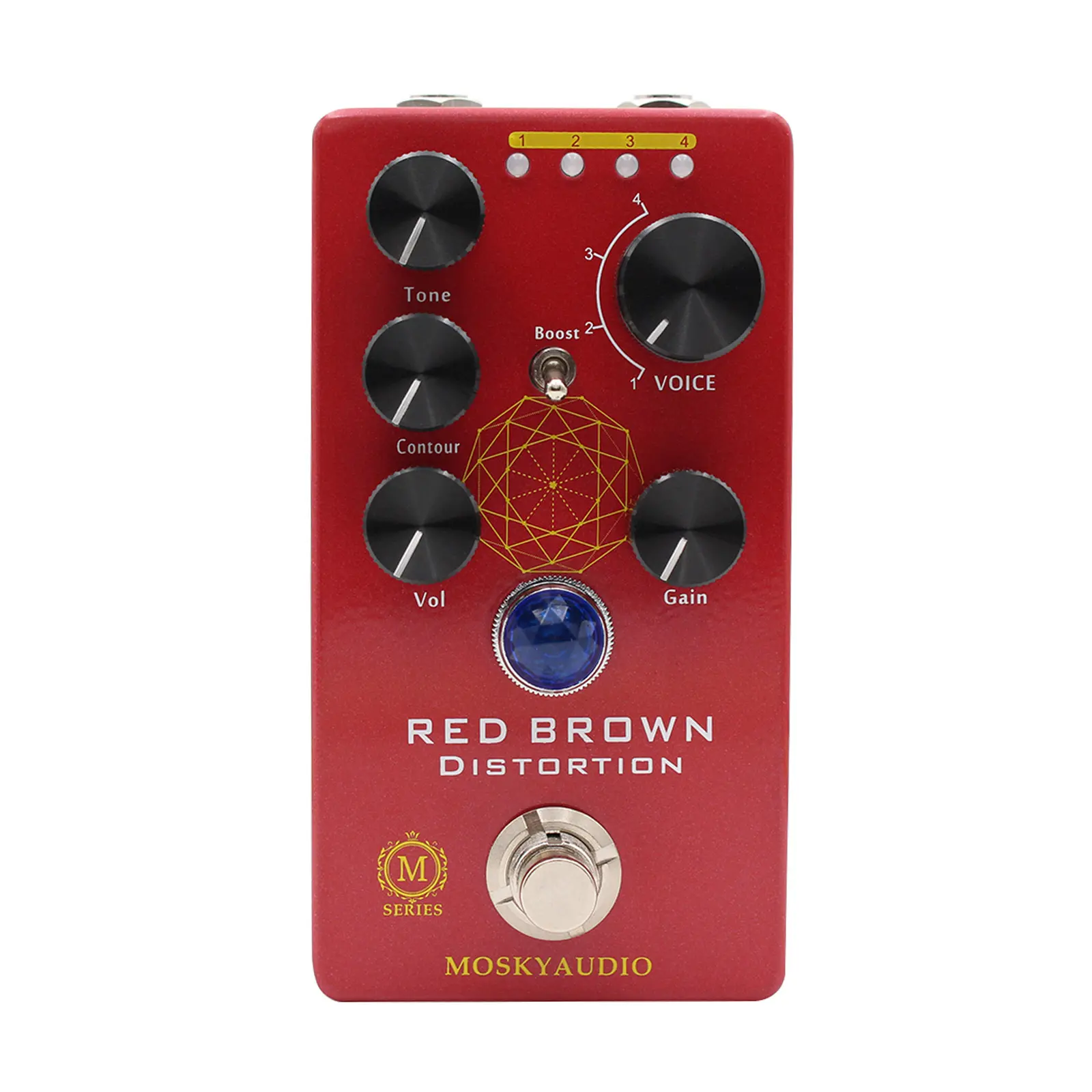 MOSKYaudio Distortion Guitar Bass Effect Pedal True Bypass Electric Guitar Pedal