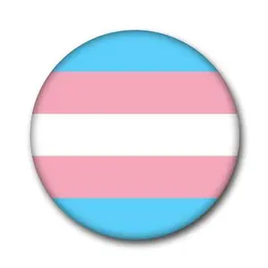 Transgender Flag Pin-Back Button