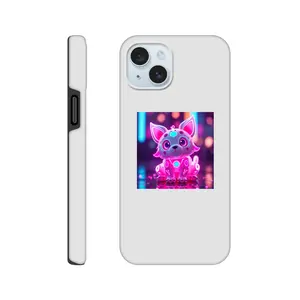 Little Fox Tough Case - Protective Cover with Wraparound Print for Wireless Charging Compatible with iPhone 11 & Earlier Models - Dual Layer Design for Enhanced Durability - Stylish Protection for Your Device - Safety