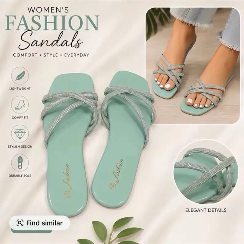 12  pairs sandals for  women  mixed color