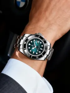 Submariner Series Black Water Ghost Green Water Ghost Stainless Steel Night Light Waterproof Calendar High end Brand Business Leisure Men's Watch