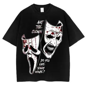 Art The Clown Terrifier Shirt, Do you Like Scary Movie shirt , Terrifier shirt, Ghostface shirt, Halloween Graphic T-Shirt Unisex graphic tees y2k  outfits  men Gothic Black Crow Humor T-Shirt
