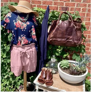 Coral Floral Ruffle Blouse