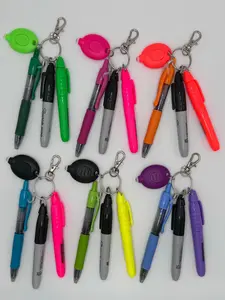 Pen set for badge reel accessory gift for nurse breakaway lanyard colorful teacher keychain gift for medical assistant badge reel pens cna