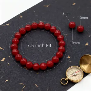 Premium Carnelian Crystal Bracelet – High-Vibration Confidence Energy-8mm
