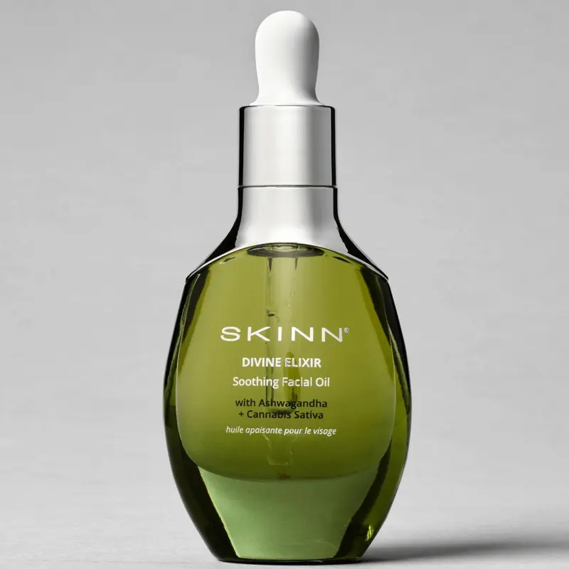 SKINN Divine Elixir Soothing Facial Oil with Ashwagandha Oil for Sensitive Skin Hydrate Moisturize Lightweight Formula