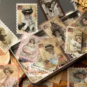 240Pack Vintage Stamp Stickers - 4 Pack Retro Postage Seals for Planners, Journals, Scrapbooking | Washi Sealing Stickers for Notebooks, Diaries & DIY Crafts - Tools & Hardware.