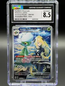 Pokemon TCG Cynthia's Roserade | Destined Rivals 184/182 | CGC Graded NM/MINT+ 8.5