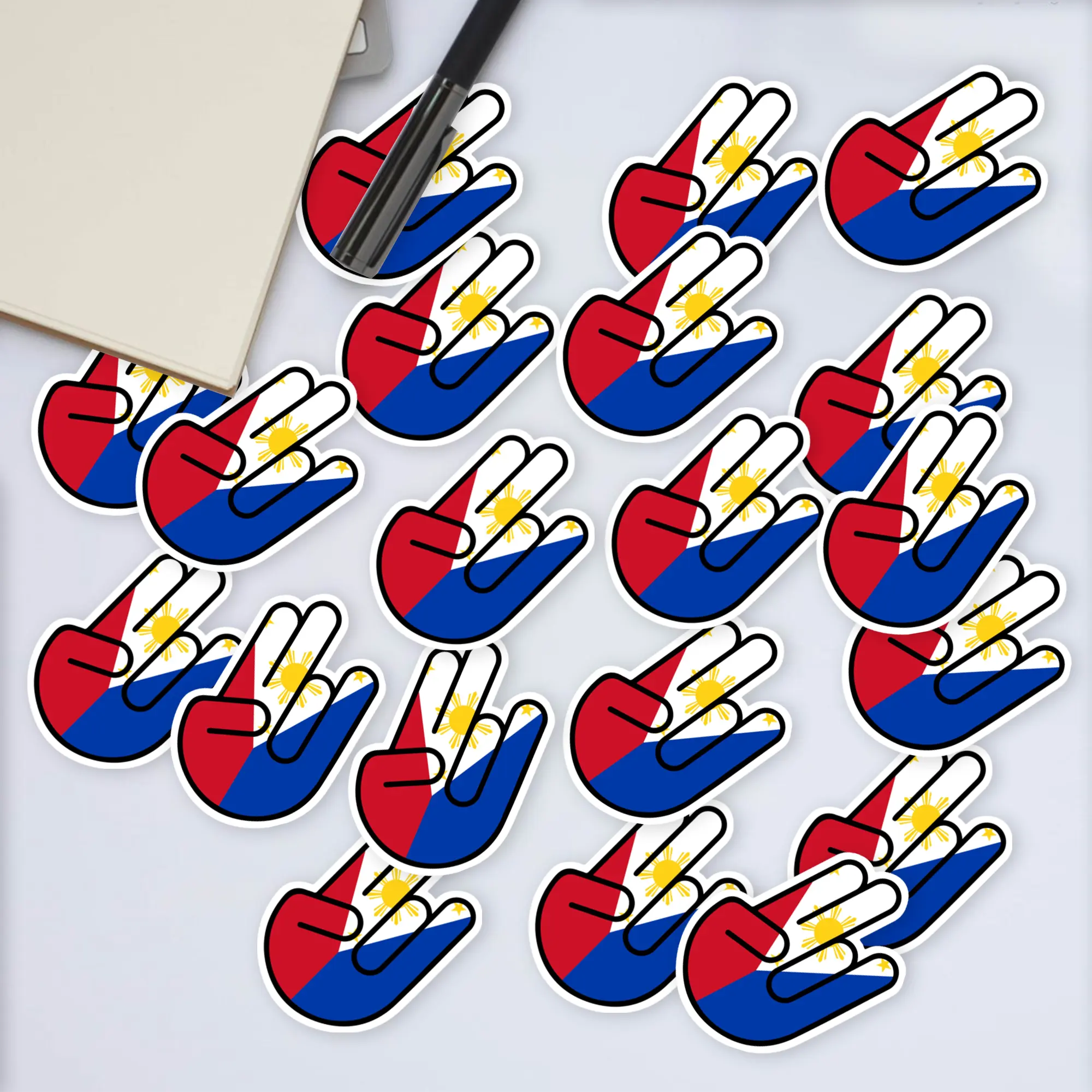 Stickers Pack 20 Pcs Filipino Skateboard Shocker Luggage Laptop Bike Bottle Aesthetic Colorful Guitar Waterproof Bumper Water Vinyl Car